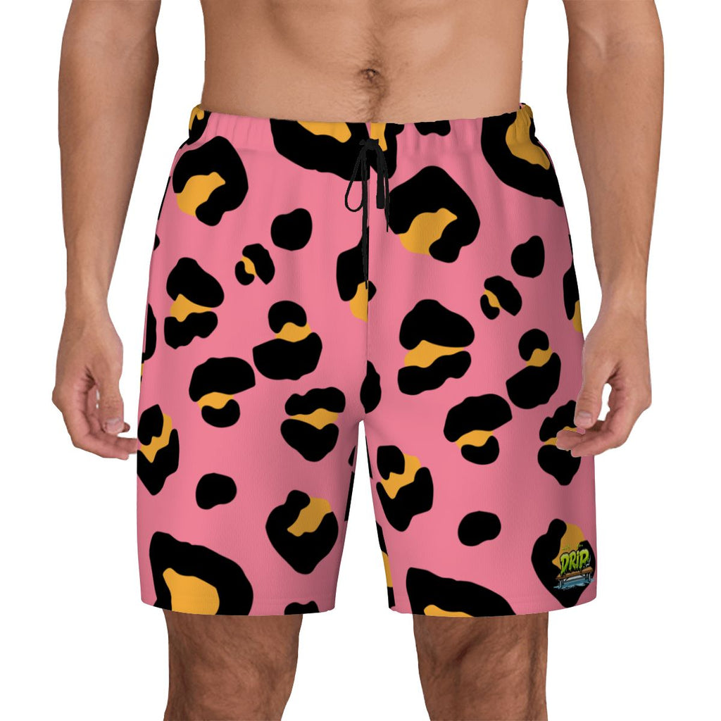W2W Pro Mesh Hybrid Shorts - Drip Bench Leopard Pink