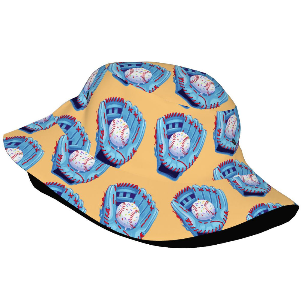 Drip Bucket Hat - Baseball Sprinkles Drip Sherbert Orange