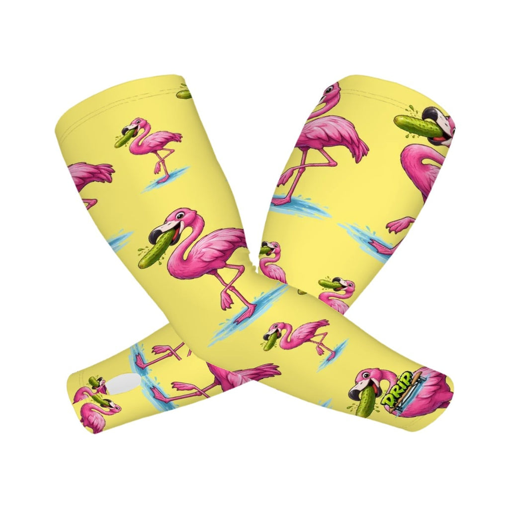 Drip Bench Performance Arm Sleeves - Pickle Flamingo Yellow