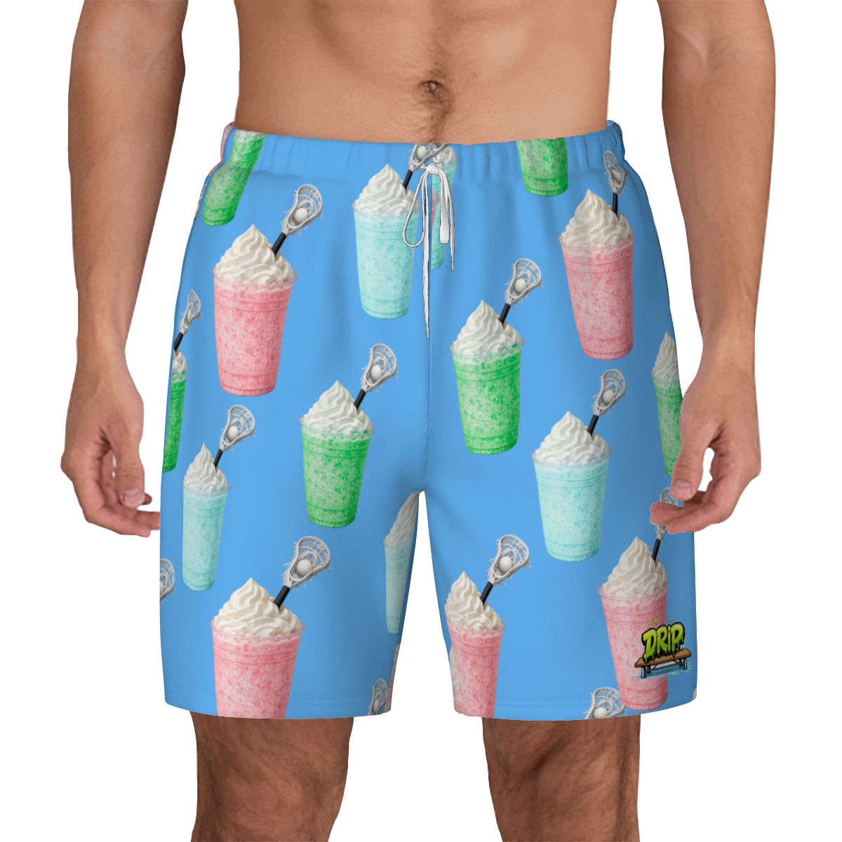W2W Pro Mesh Hybrid Shorts - Ice Cream Lacrosse Sky Blue