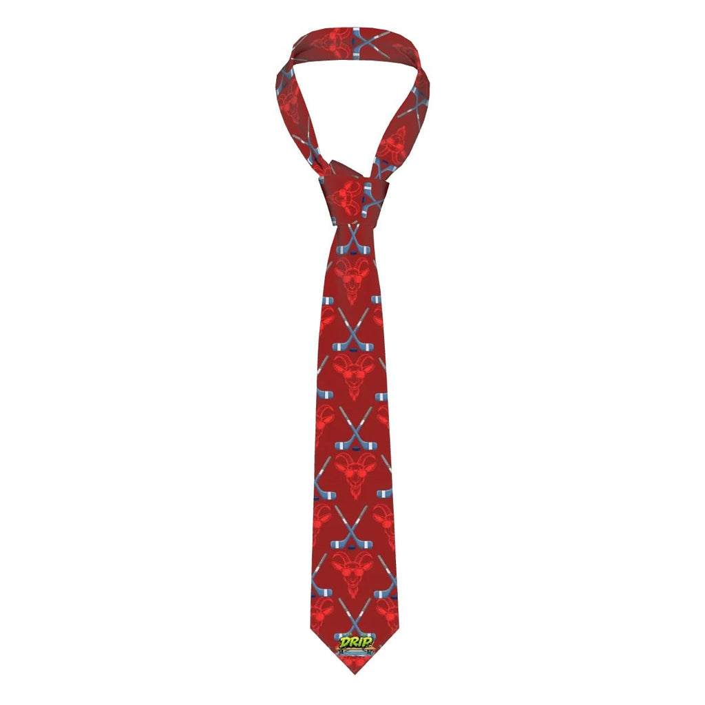 Game Day Tie - Goated Hockey Classic Red