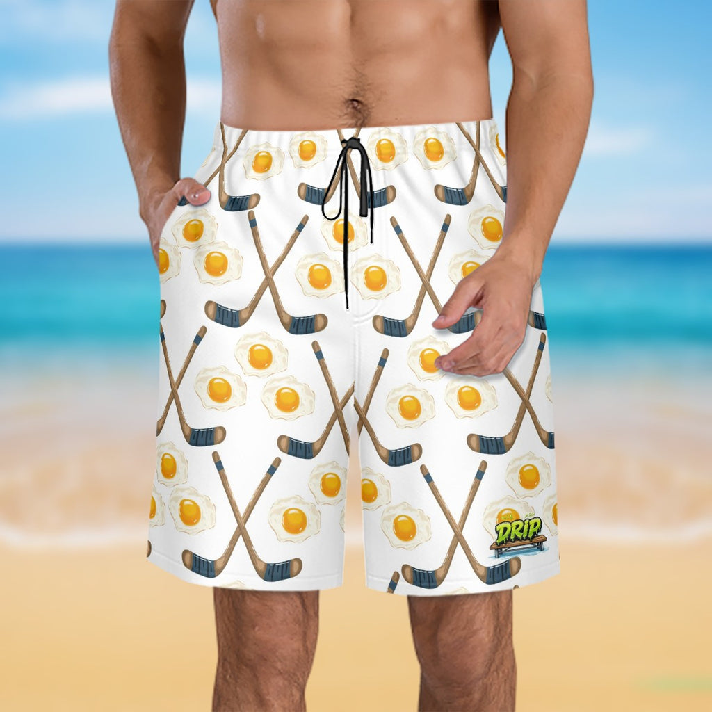 Men/Teen Swim Shorts - Sunnyside Snipes White