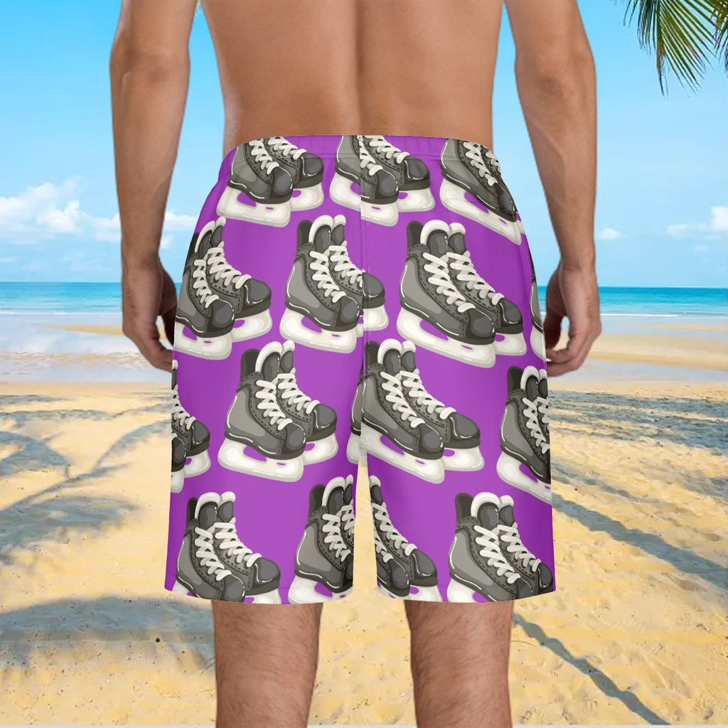 Water to Workout Hybrid Shorts - Hockey Skates Purple