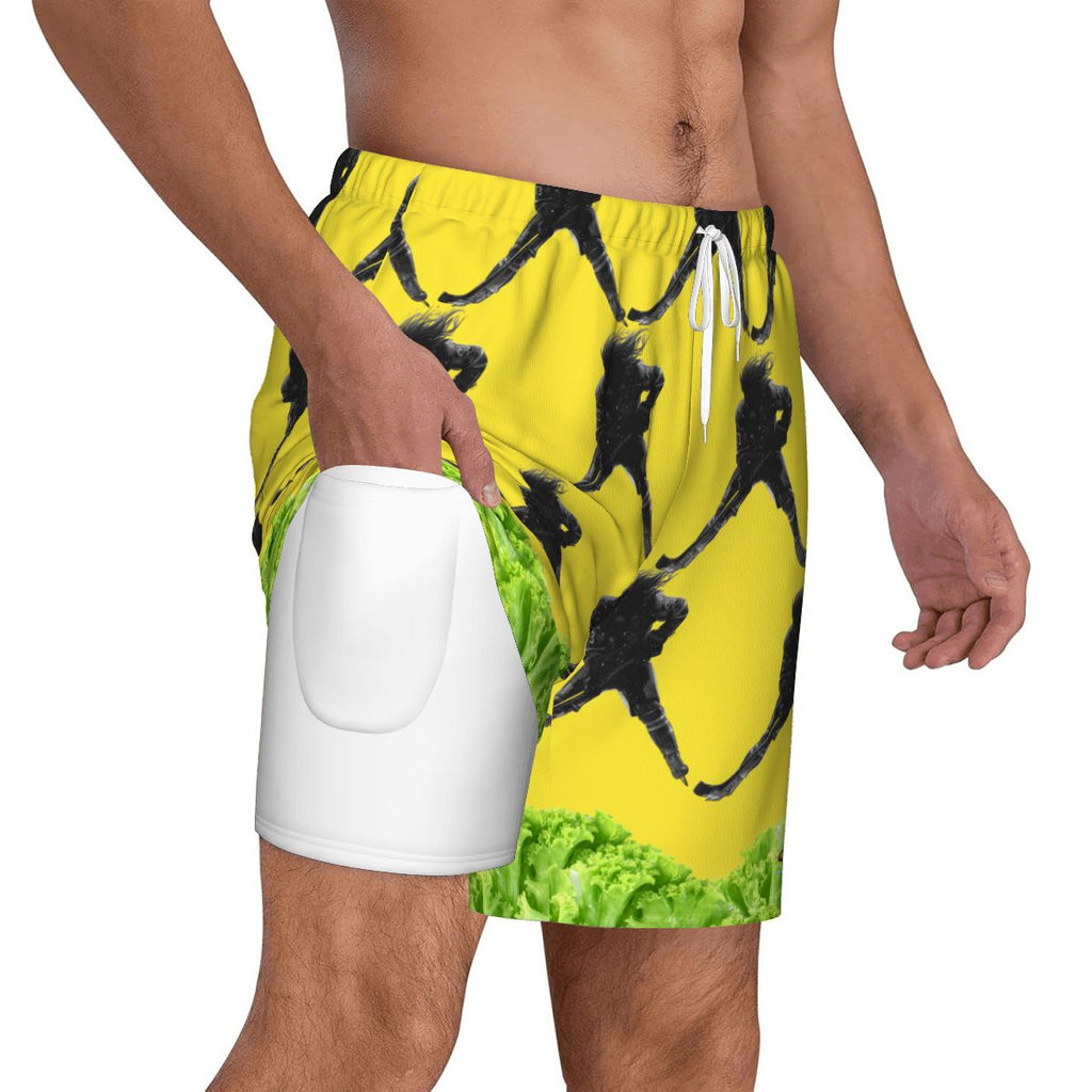 W2W Pro Mesh Hybrid Shorts - Lettuce Hockey Hair Flo