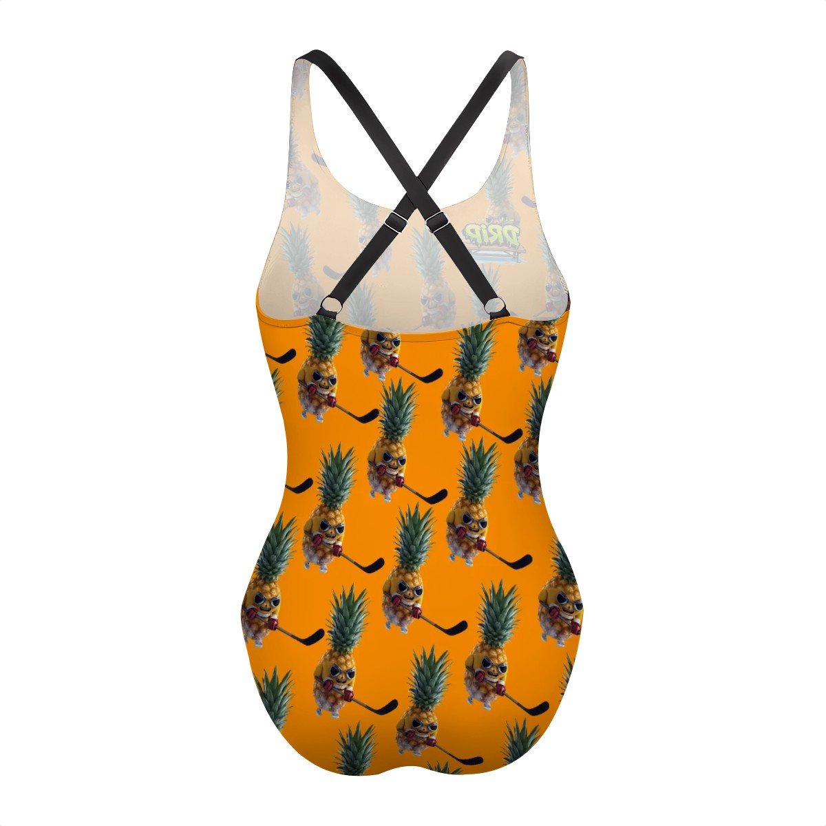 Cross-Back One Piece Swimsuit Women - Piney Snipes Orange