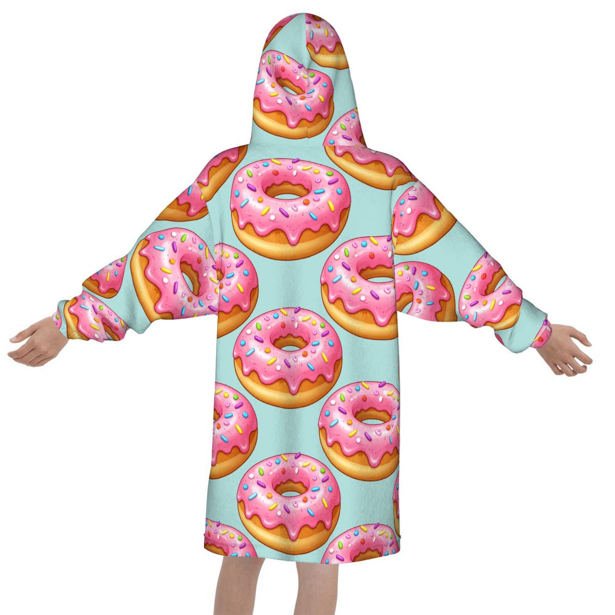 Youth Blanket Sweatshirt - Donut Drip Mint Green
