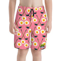 Youth Swim Shorts - Sunnyside Snipes Pink