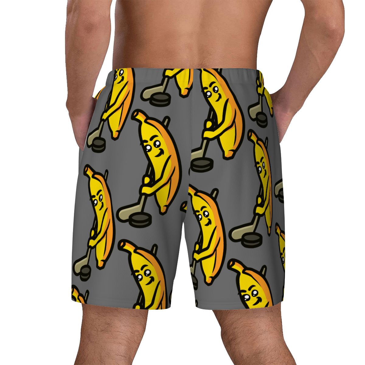 W2W Pro Mesh Hybrid Shorts - Bananas for Hockey Dark Grey