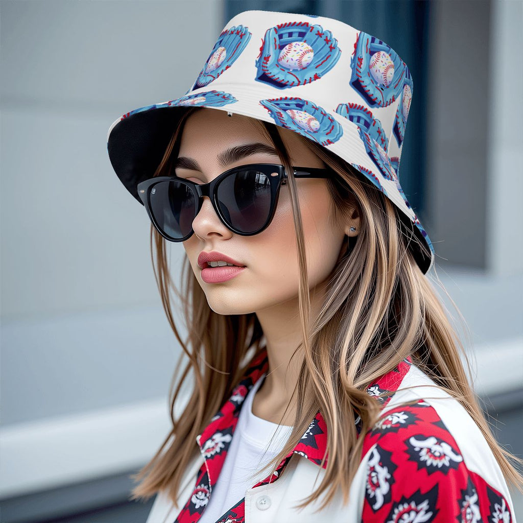 Drip Bucket Hat - Baseball Sprinkles Drip White