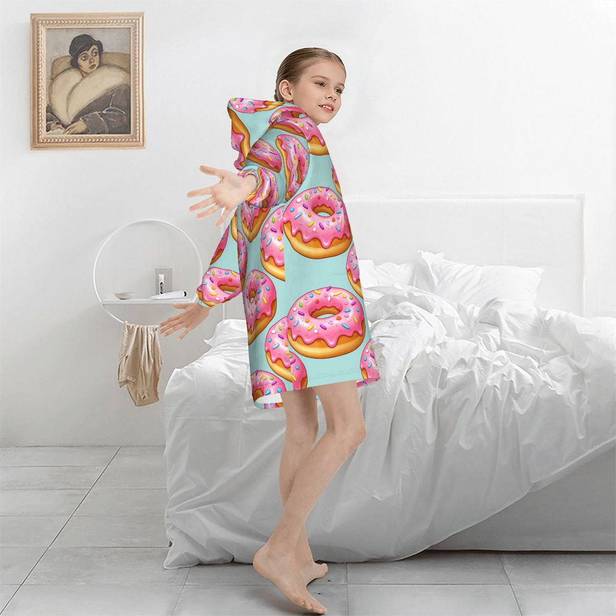 Youth Blanket Sweatshirt - Donut Drip Mint Green