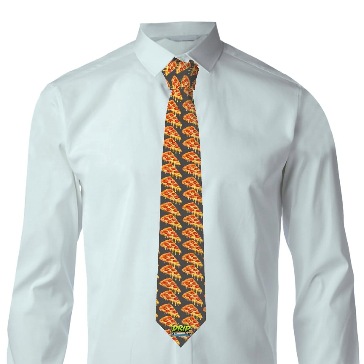 Game Day Tie - Pizza Charcoal