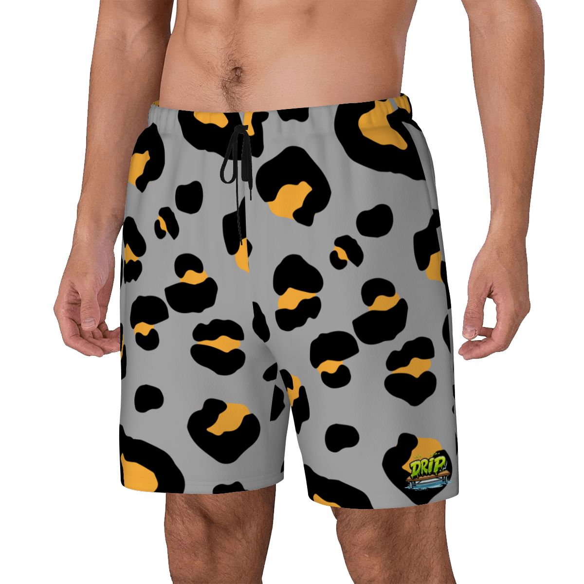 W2W Pro Mesh Hybrid Shorts - Drip Bench Leopard Grey