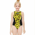 Girls One Piece Swimsuits - Drip Bench Leopard