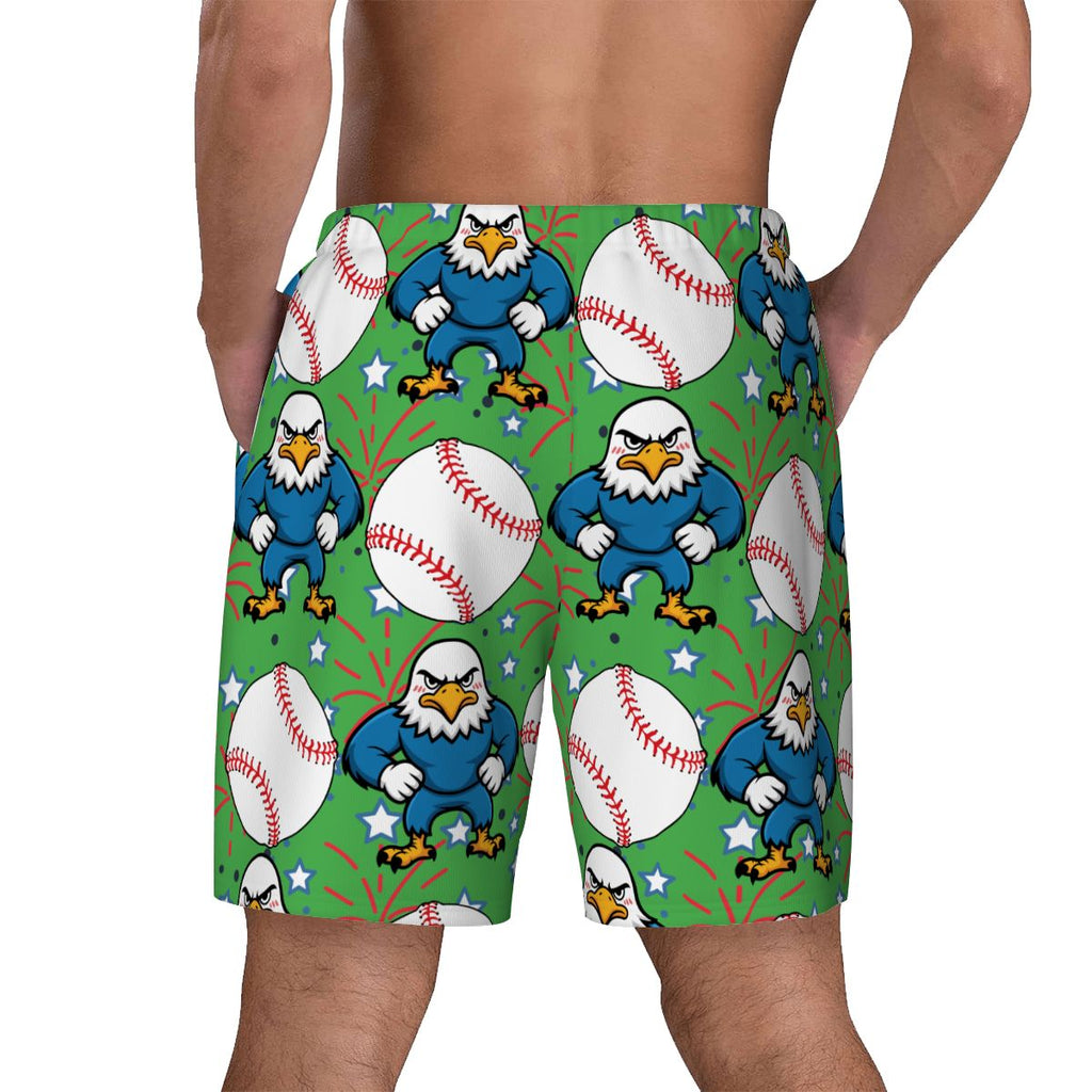 W2W Pro Mesh Hybrid Shorts - Stars and Strikes Green