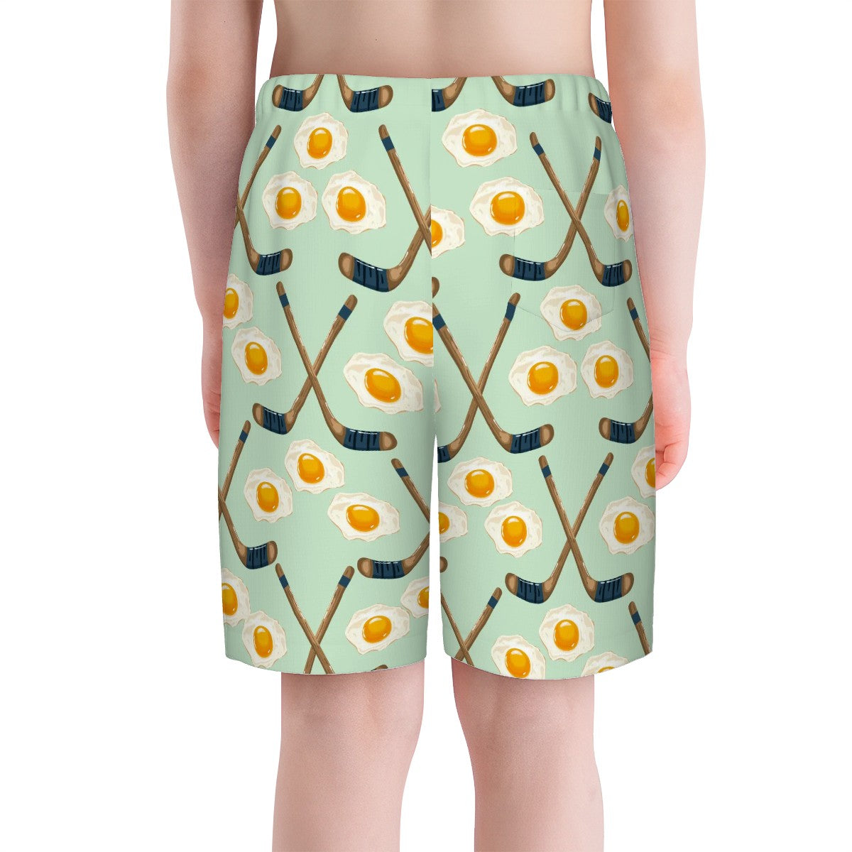 Youth Swim Shorts - Sunnyside Snipes Seafoam Green