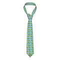 Game Day Tie - Golf Hole and Flag Blue