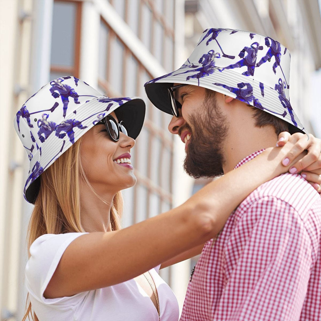 Drip Bucket Hat - The Hockey Goat White