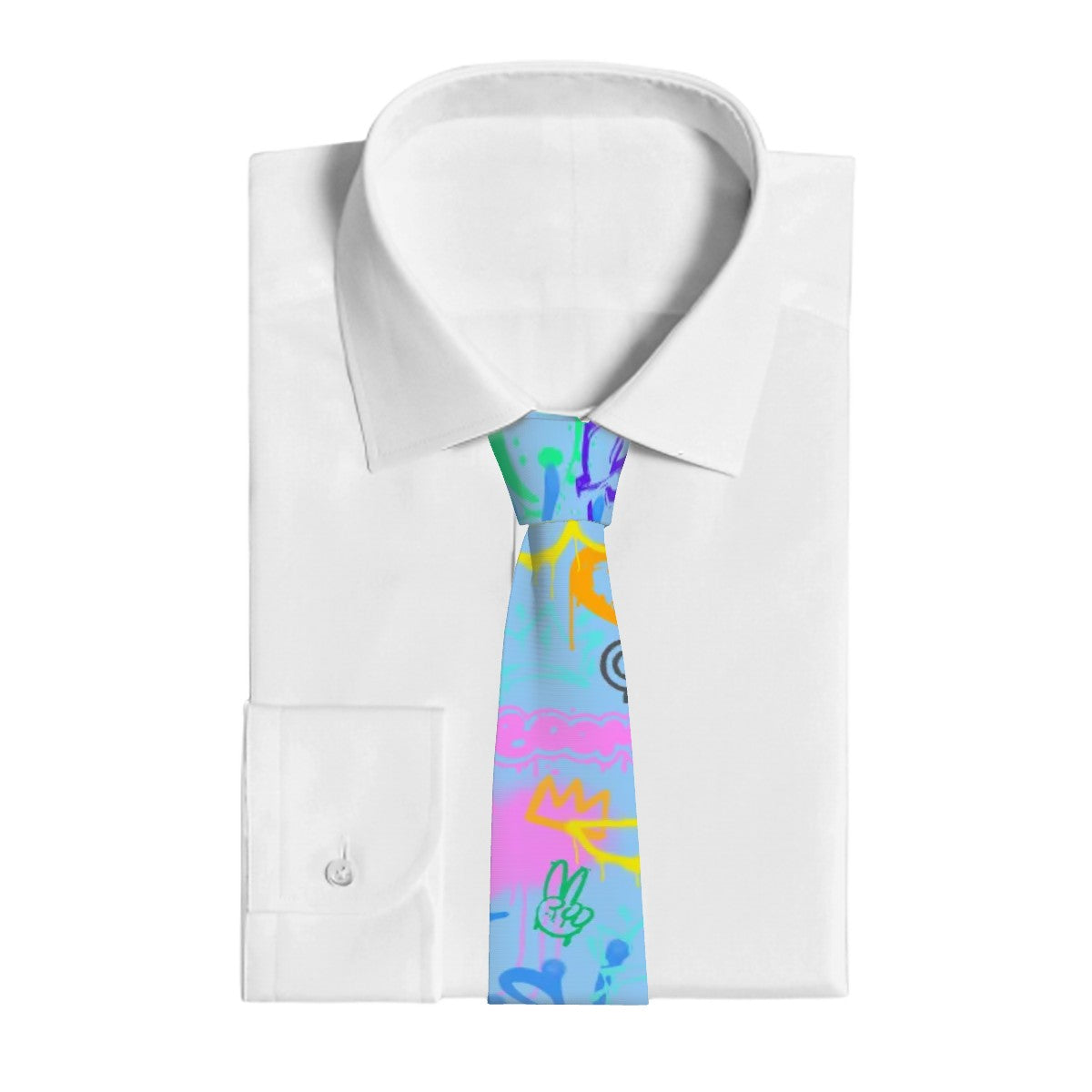 Game Day Tie - Graffiti Blue