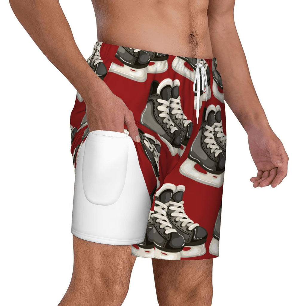W2W Pro Mesh Hybrid Shorts - Hockey Skates Classic Red