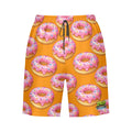 Men/Teen Swim Shorts - Donut Drip Orange