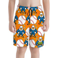Youth Swim Shorts - Stars and Strikes Orange