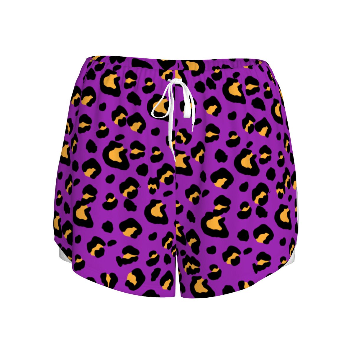 Drip Bench Women's Shorts - Leopard Purple