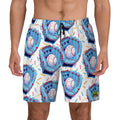 W2W Pro Mesh Hybrid Shorts - Baseball Sprinkles Drip White