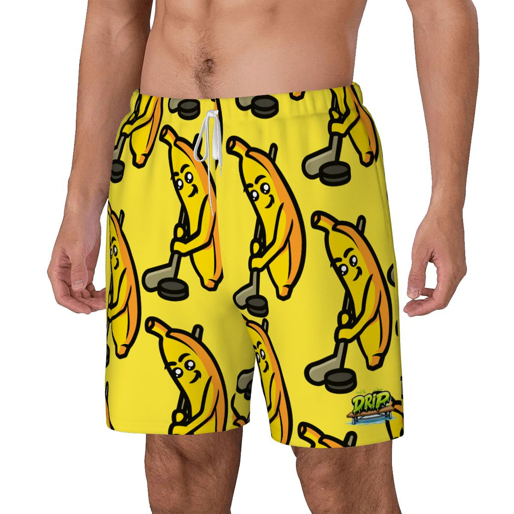 W2W Pro Mesh Hybrid Shorts - Bananas for Hockey Yellow