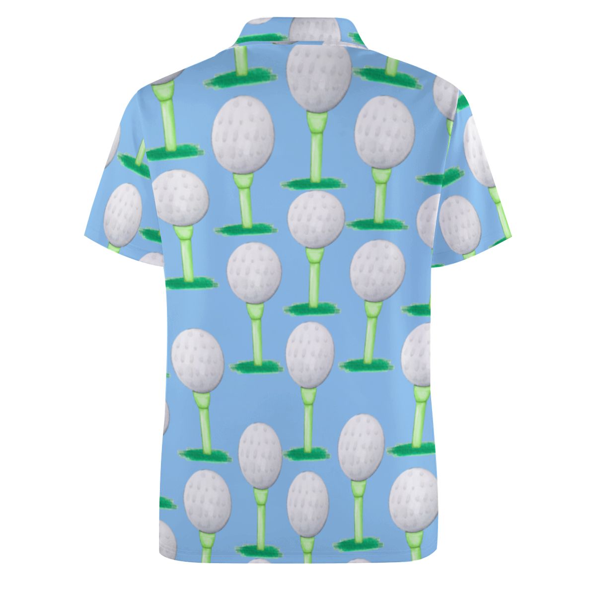 Uncle Golf Shirt - Golf Ball and Tee Ice Blue