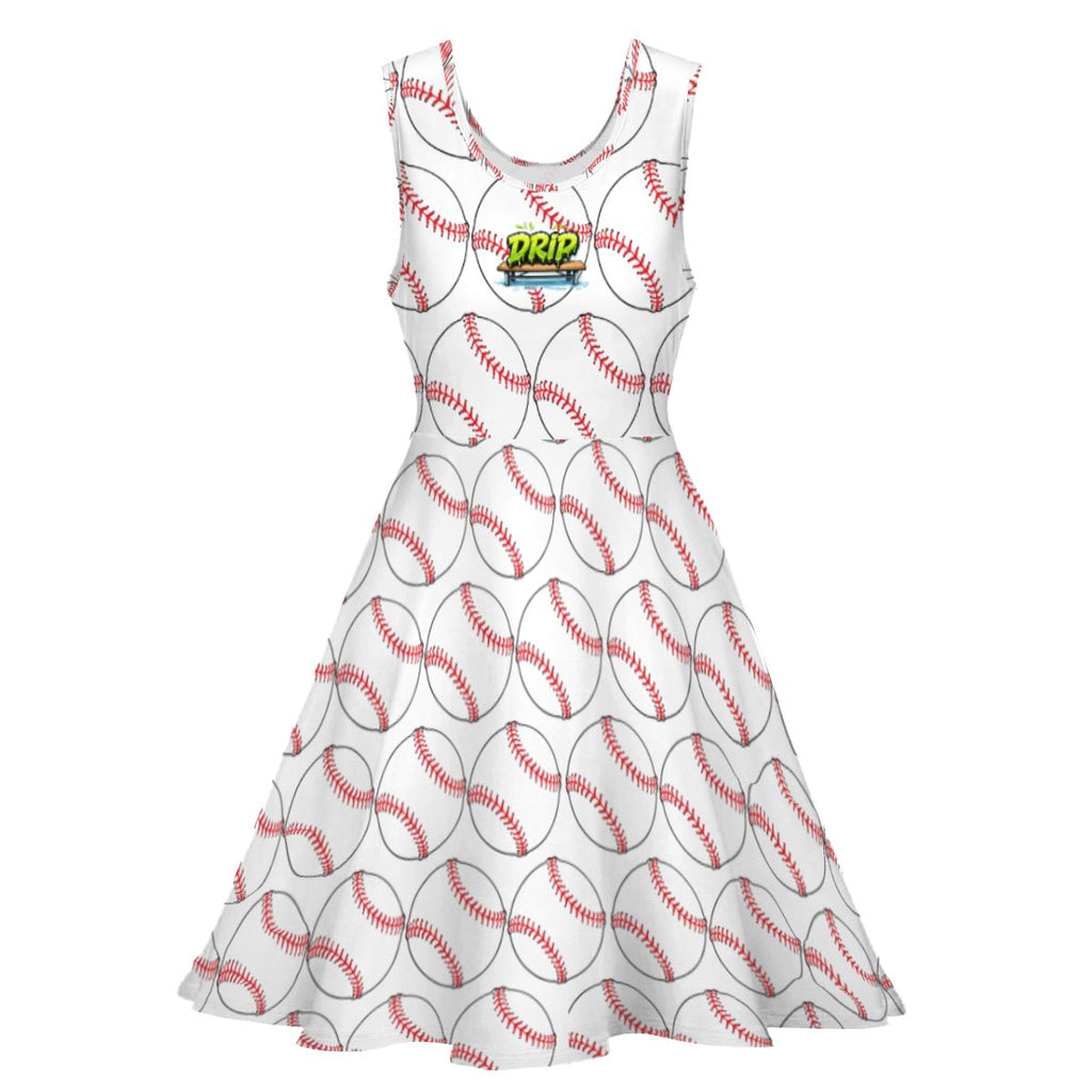 Women's Game Day Dress - Classic Baseball White