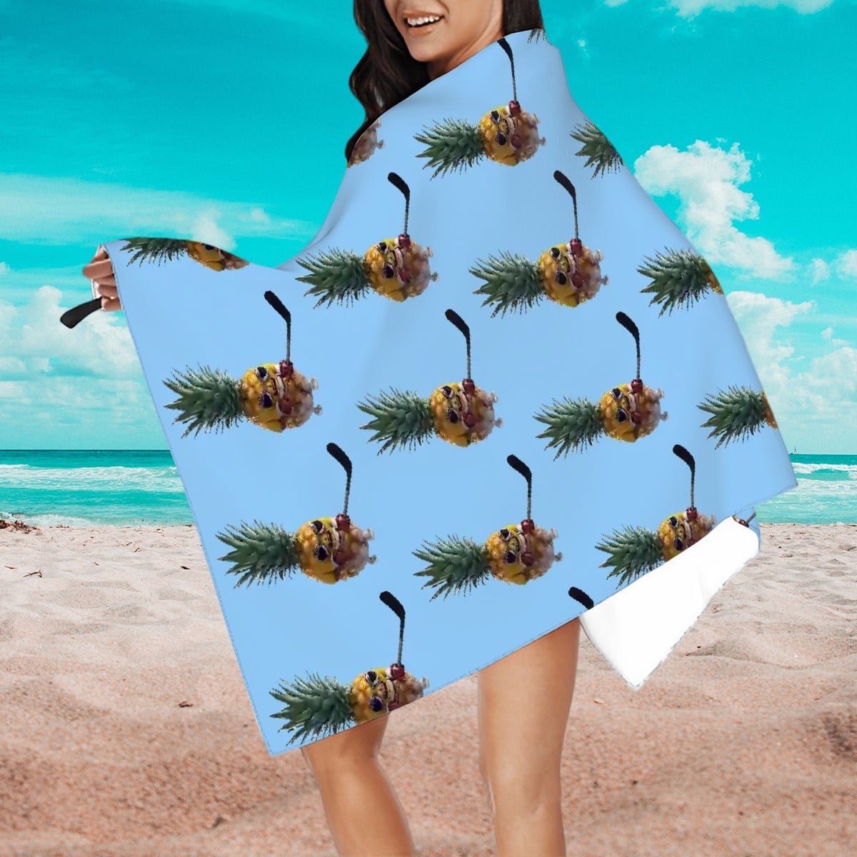 Drip Towel - Piney Snipes Blue