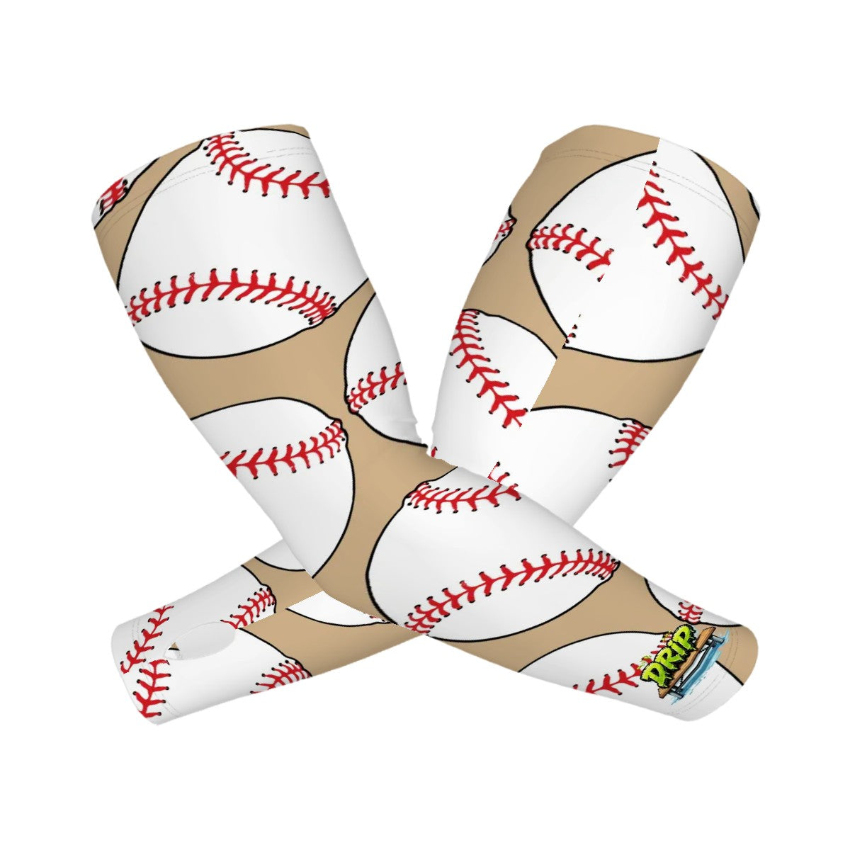 Drip Bench Performance Arm Sleeves - Classic Baseball Tan
