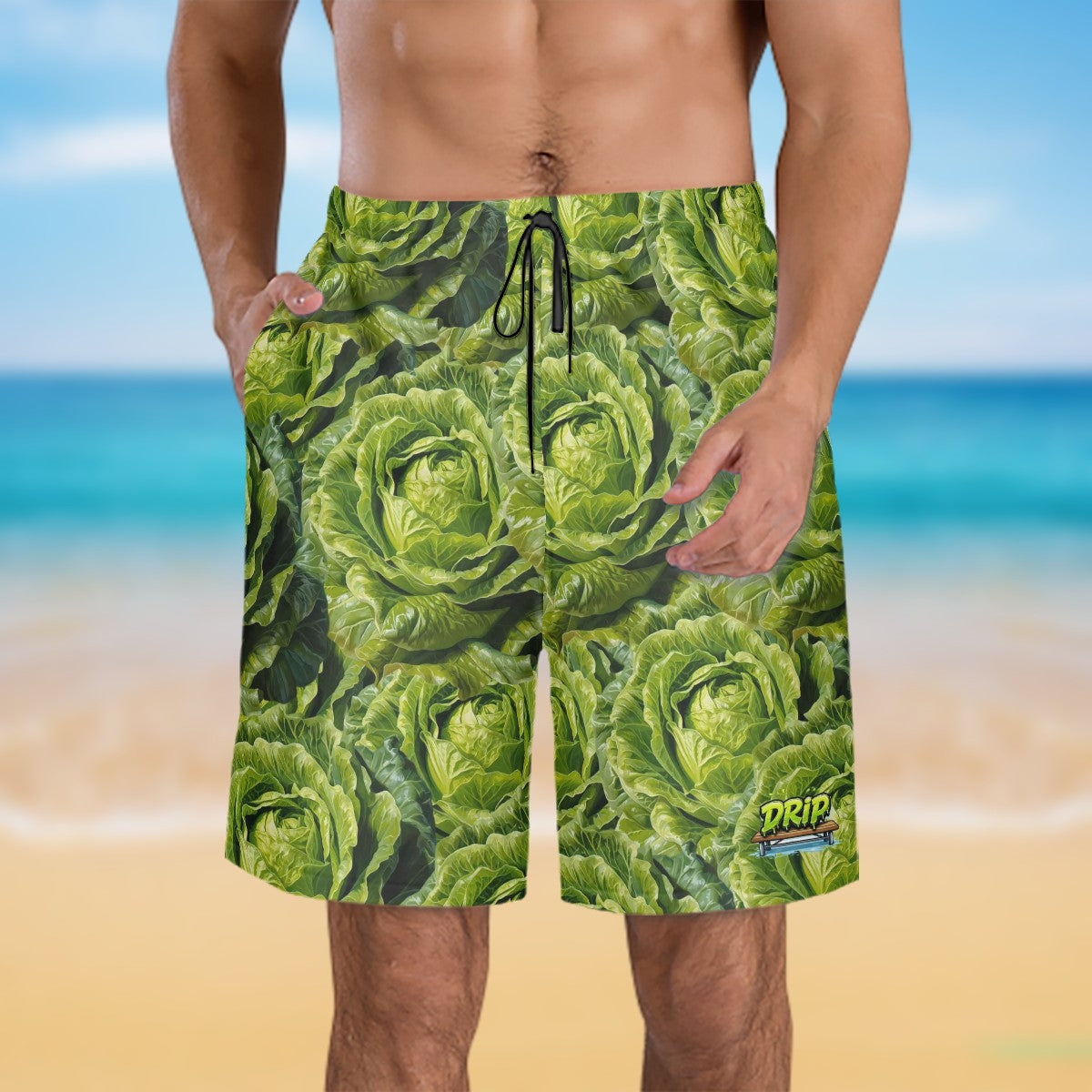Men/Teen Swim Shorts - Lettuce Everywhere