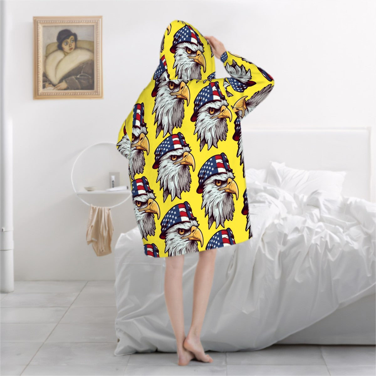 Adult Blanket Sweatshirt - Eagles Fly Yellow