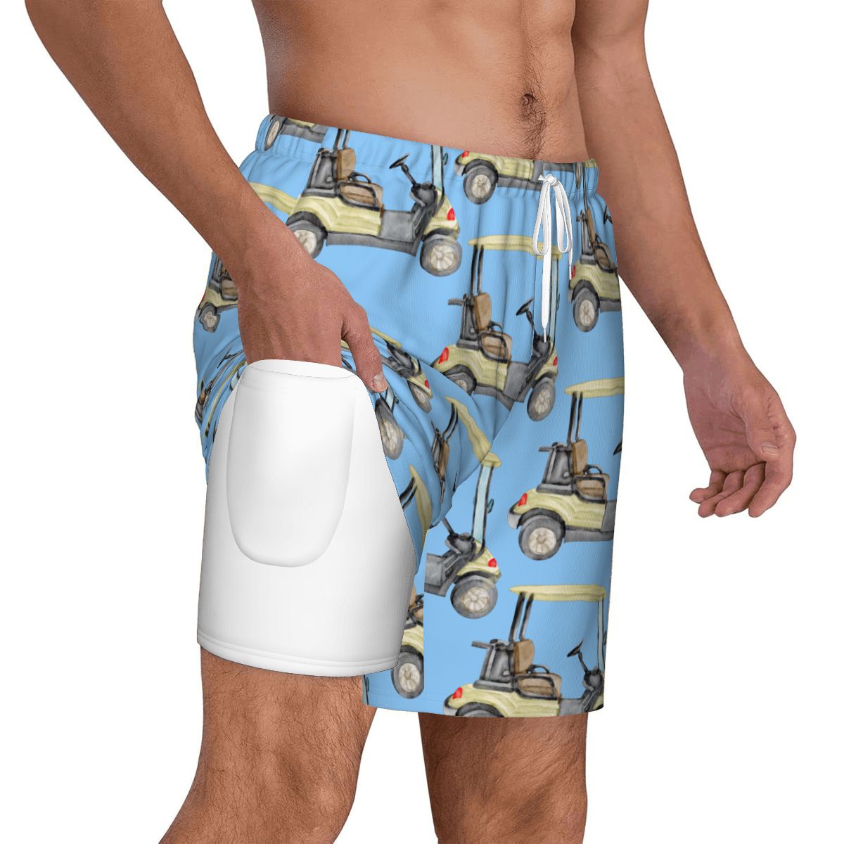 W2W Pro Mesh Hybrid Shorts - Golf Cart Blue