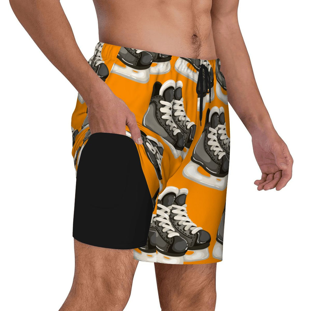 W2W Pro Mesh Hybrid Shorts - Hockey Skates Classic Orange