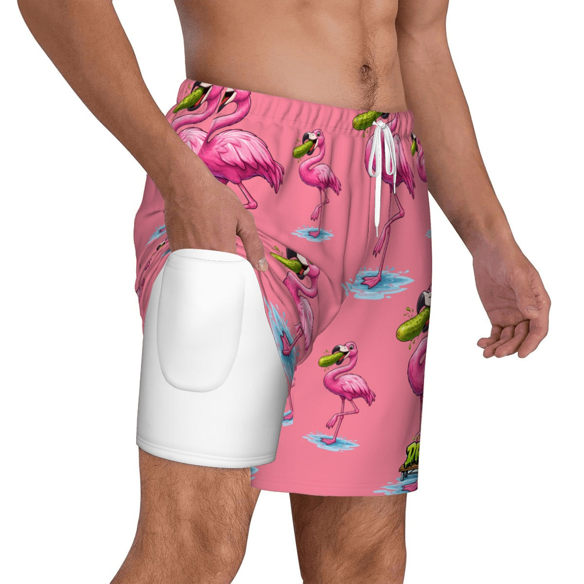 W2W Pro Mesh Hybrid Shorts - Pickle Flamingo Pink