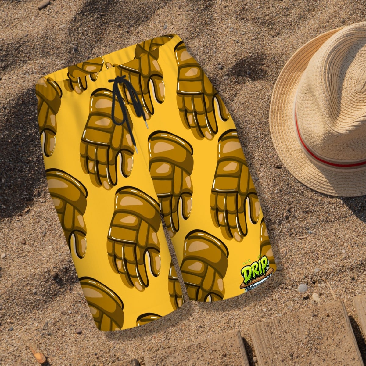 Youth Swim Shorts - Golden Hockey Gloves Gold