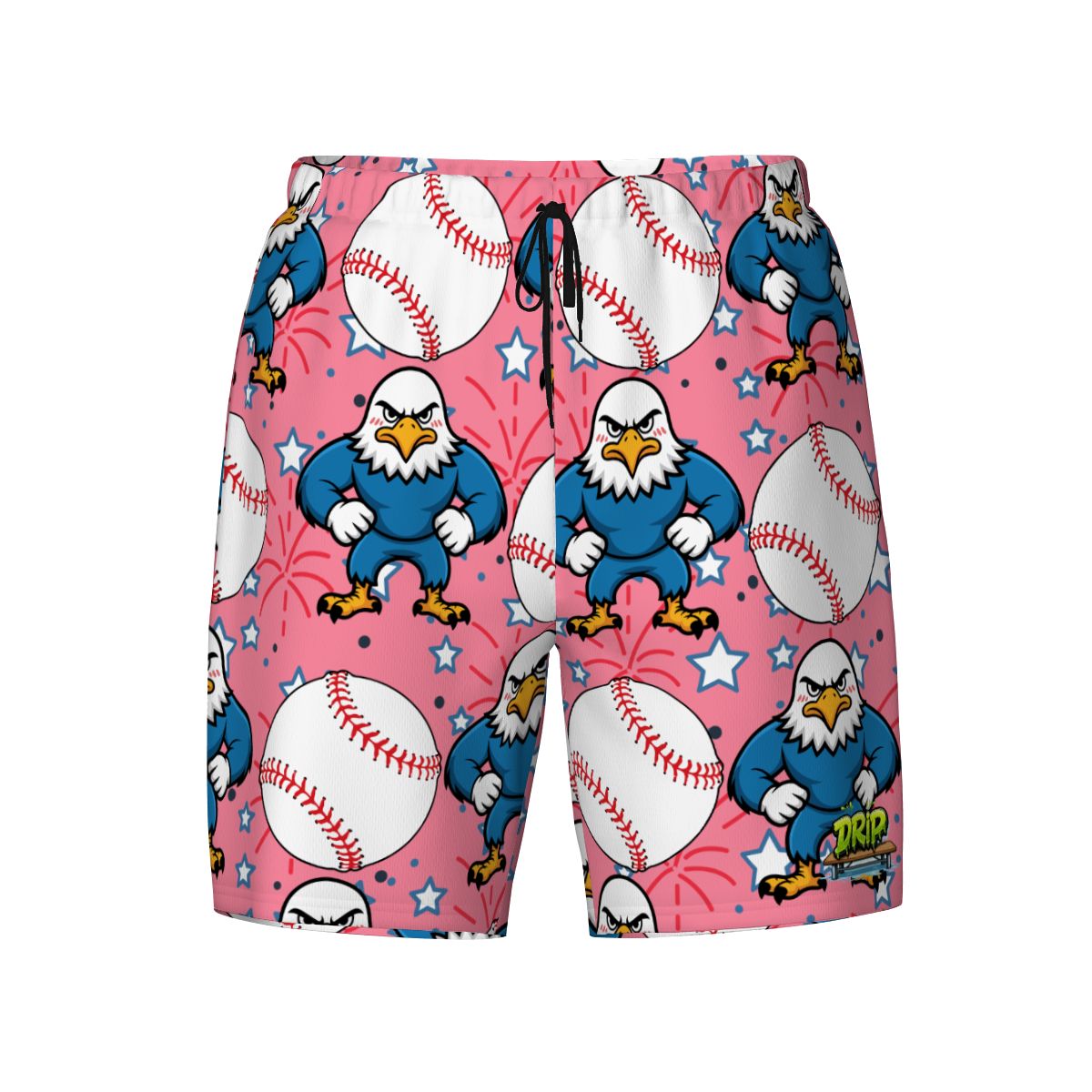 W2W Pro Mesh Hybrid Shorts - Stars and Strikes Pink