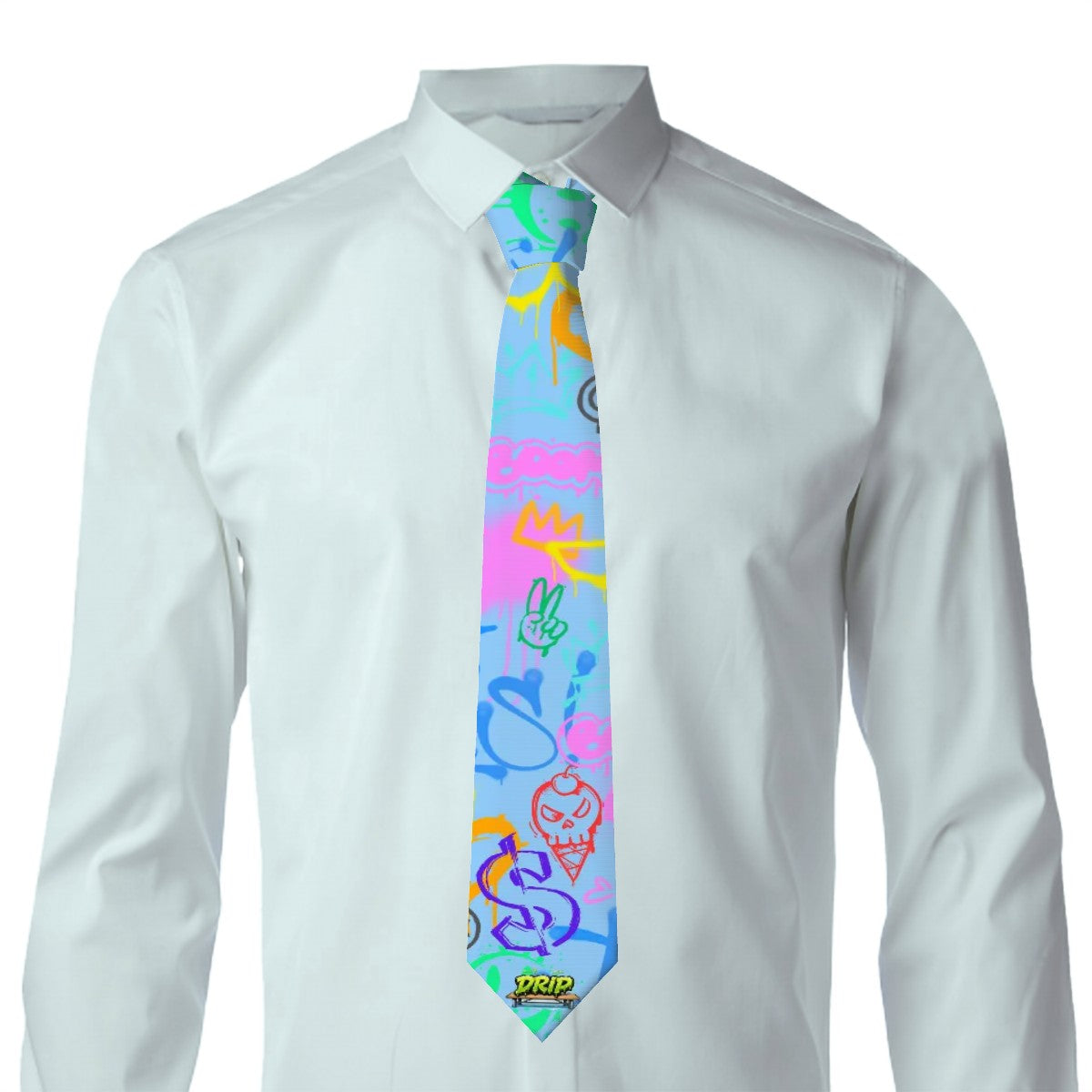 Game Day Tie - Graffiti Blue