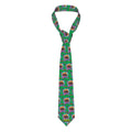 Game Day Tie - Cheeseburger and Hockey Sauce Classic Green