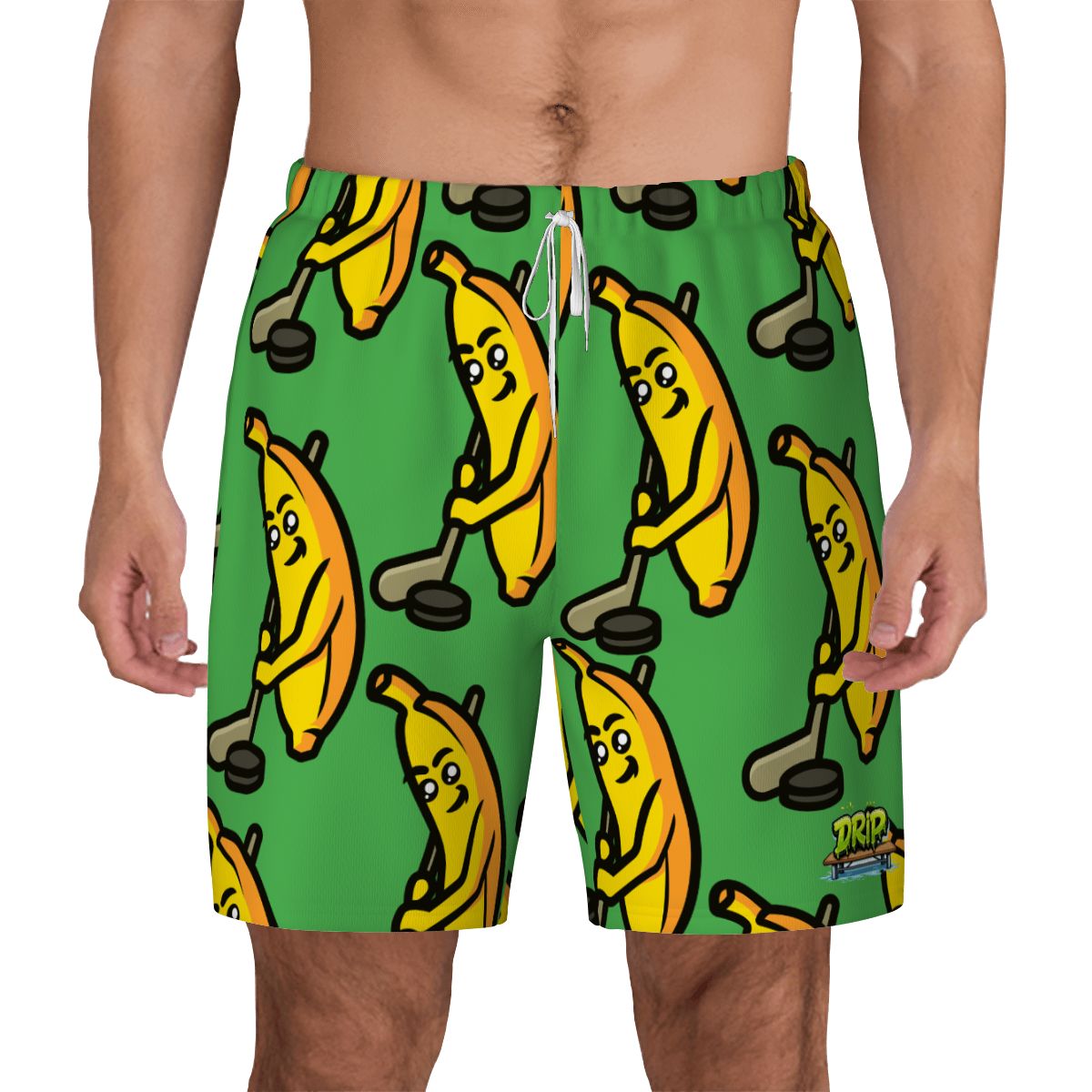 W2W Pro Mesh Hybrid Shorts - Bananas for Hockey Green