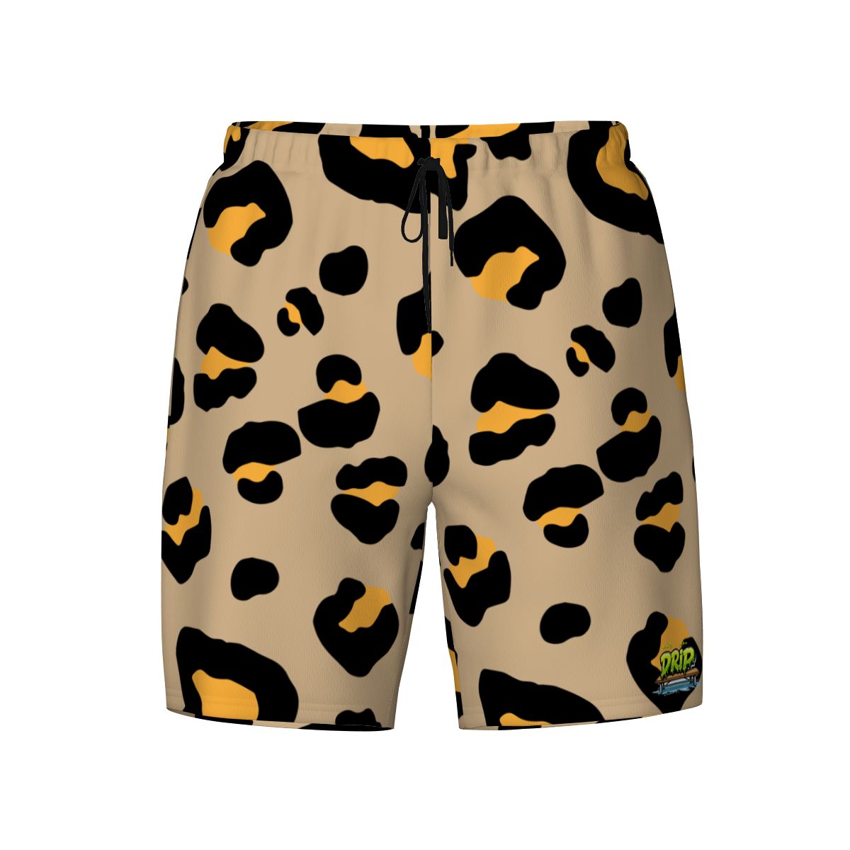 W2W Pro Mesh Hybrid Shorts - Drip Bench Leopard Khaki Tan