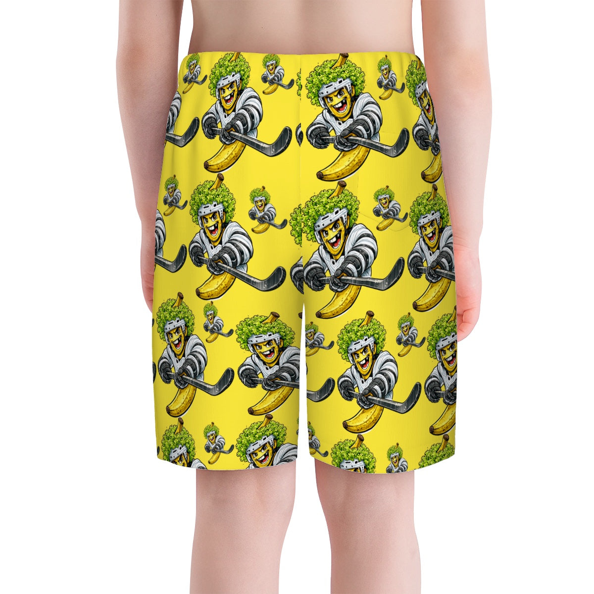 Youth Swim Shorts - Banana Lettuce Flow