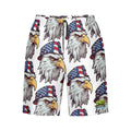 Men/Teen Swim Shorts - Eagles Fly White