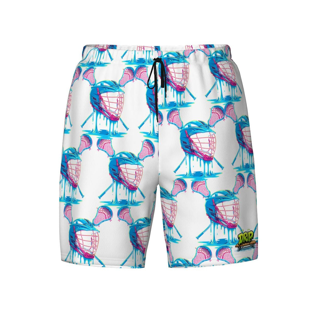 W2W Pro Mesh Hybrid Shorts - Lacrosse Helmet Sticks White