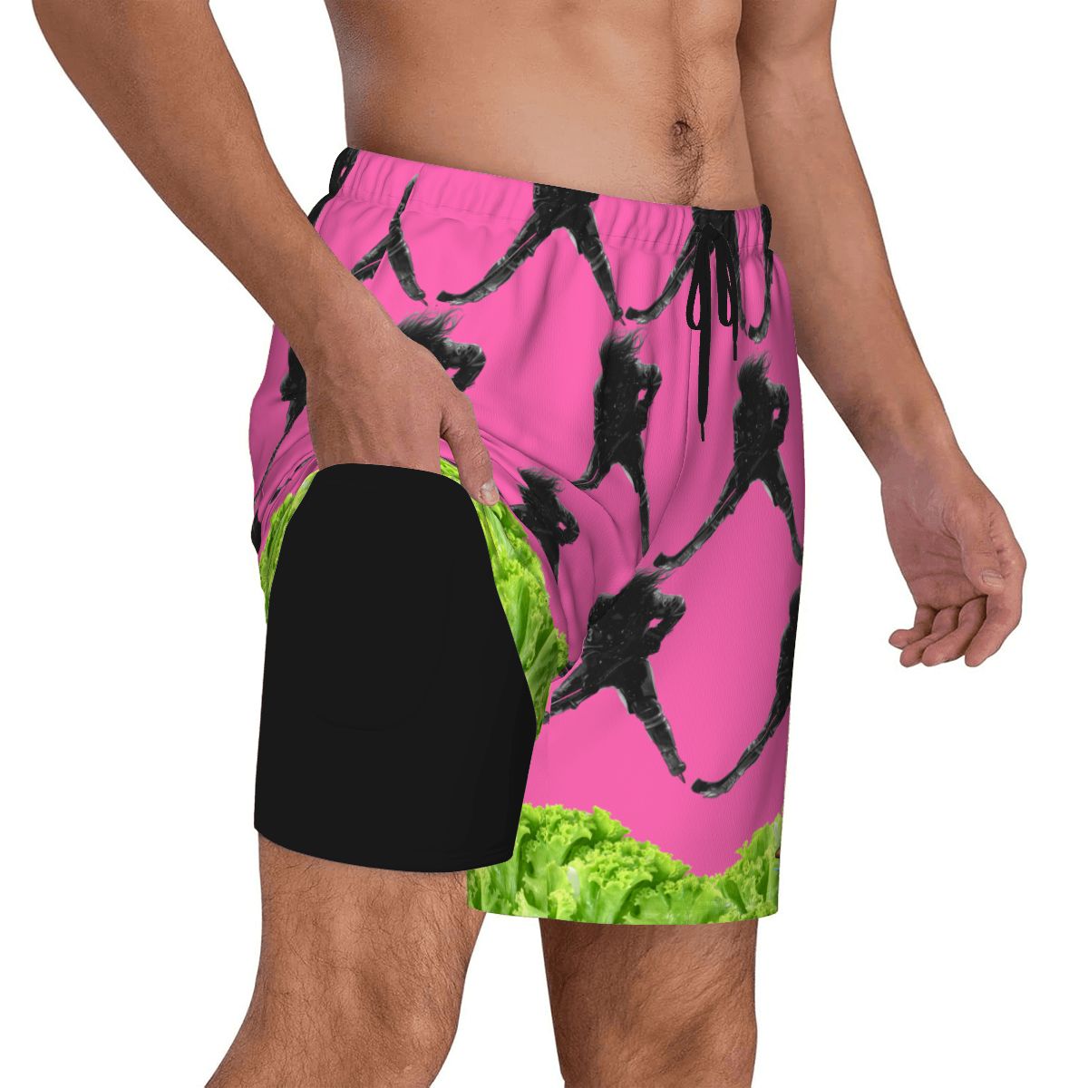 W2W Pro Mesh Hybrid Shorts - Lettuce Hockey Hair Flo Hot Pink