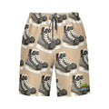 Men/Teen Swim Shorts - Hockey Skates Beige