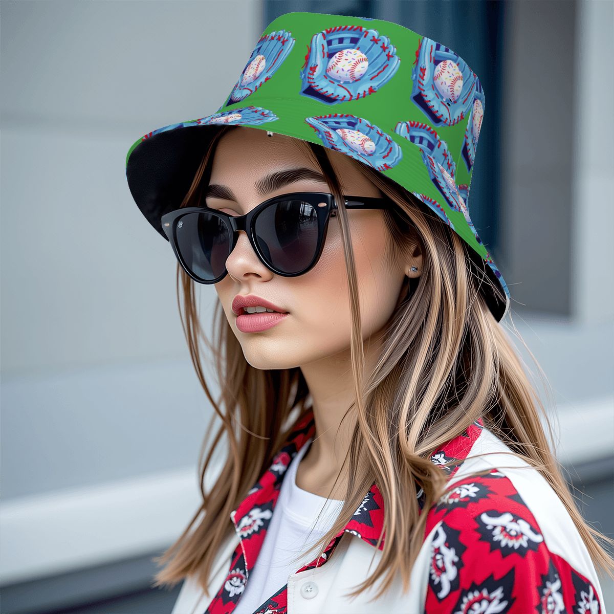 Drip Bucket Hat - Baseball Sprinkles Drip Turf Green