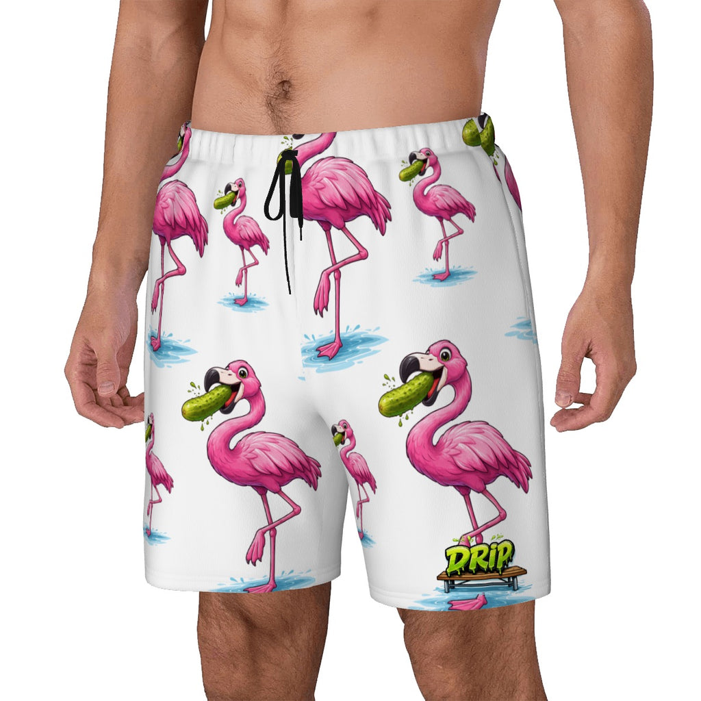 W2W Pro Mesh Hybrid Shorts - Pickle Flamingo White